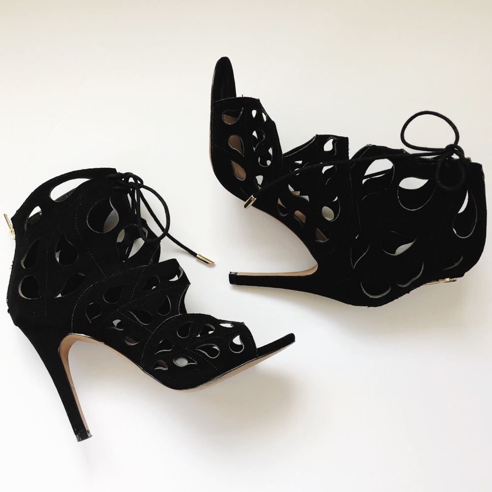 Aldo Heeled Open Toe Booties